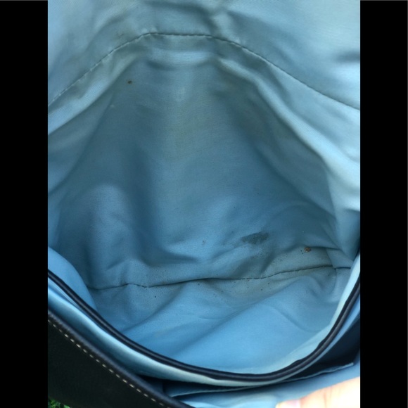 COACH BLACK LEATHER HOBO BUCKLE STRAP BAG - Picture 7 of 10